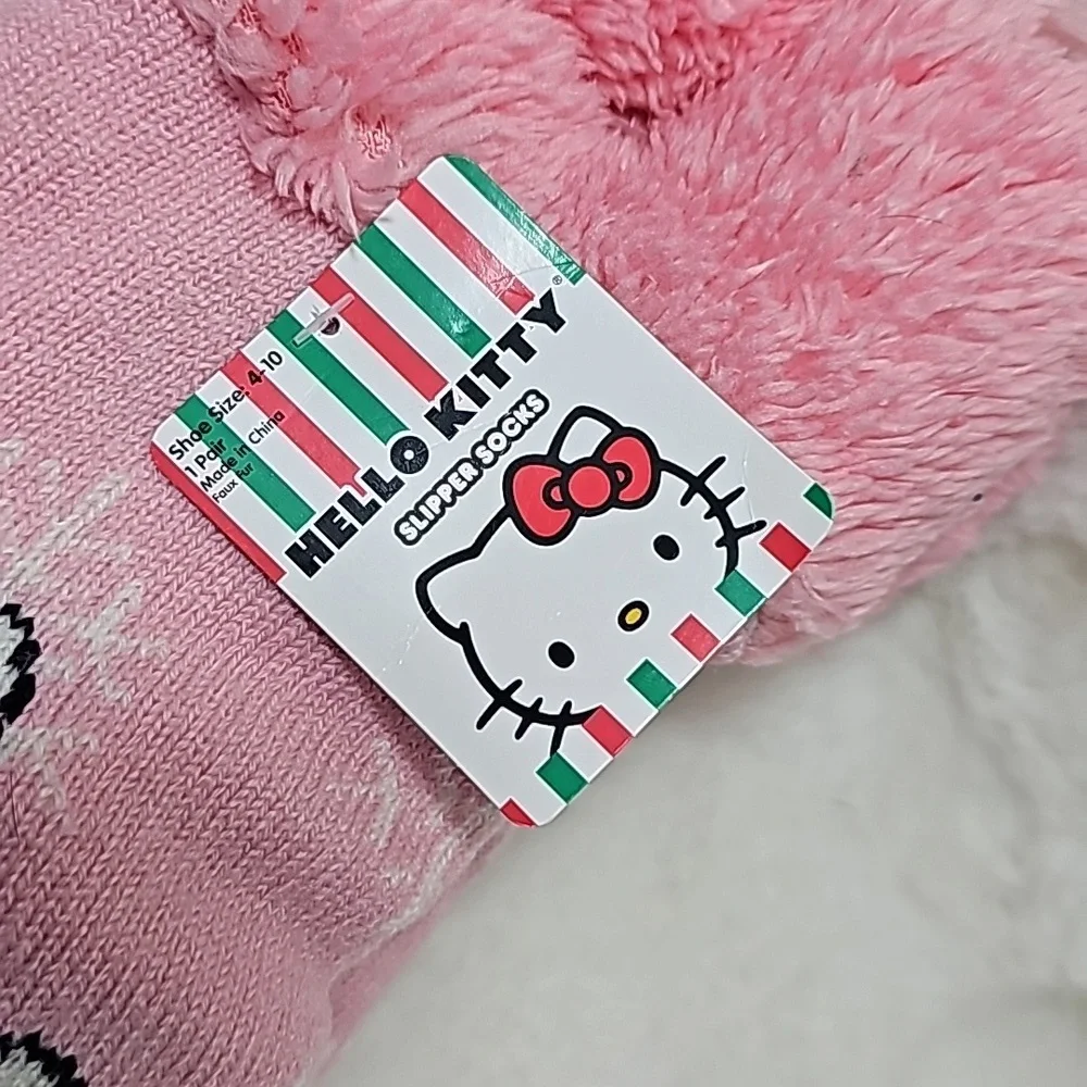 Hello Kitty Christmas Slipper Socks Shoe size 4-10